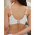 WOMEN FOR SURE®Tone Scalloped Neckline Embossed Lace Bra Up to Cup-White