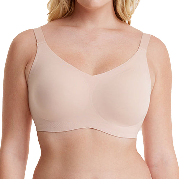 WOMEN FOR SURE®-Ultra-Fit Plus Size Seamless T-shirt Bra-Black+Beige+Cream