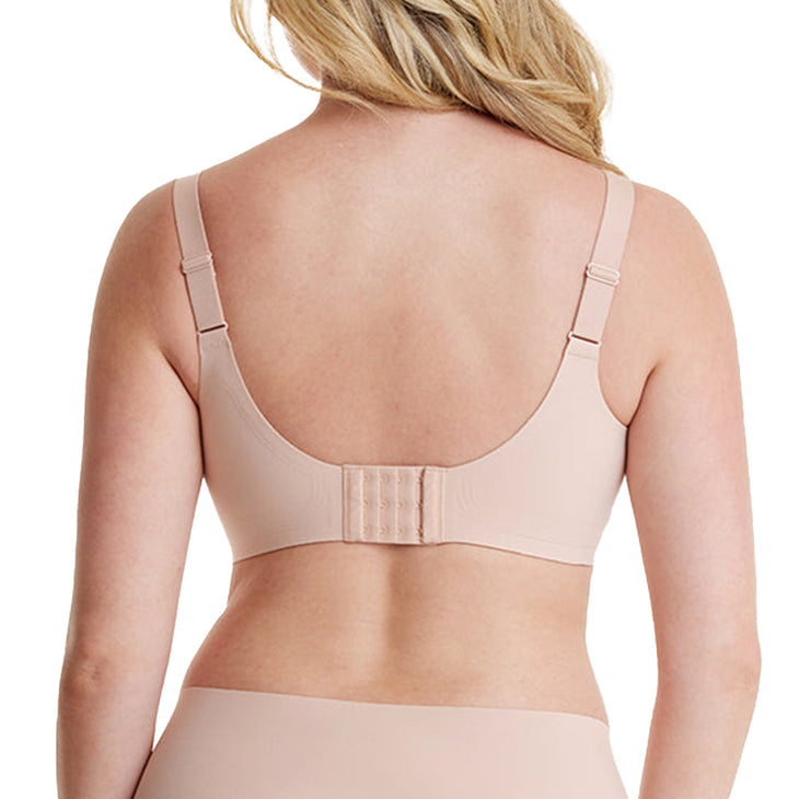 WOMEN FOR SURE®-Ultra-Fit Plus Size Seamless T-shirt Bra-Black+Beige+Cream