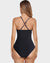 Crisscross Cutout One-Piece Swimwear