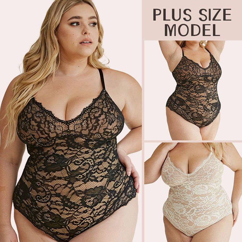 WOMEN FOR SURE®Plus Size Sexy Lace Bodysuits