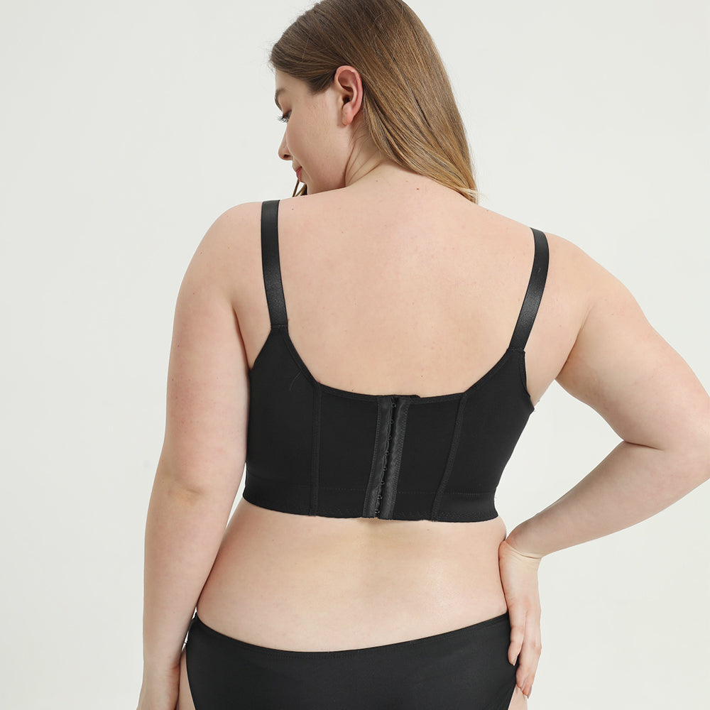 WOMEN FOR SURE®Deep Cup Bra Hide Back Fat With Shapewear Incorporated-Black（Buy 1 Get 2）