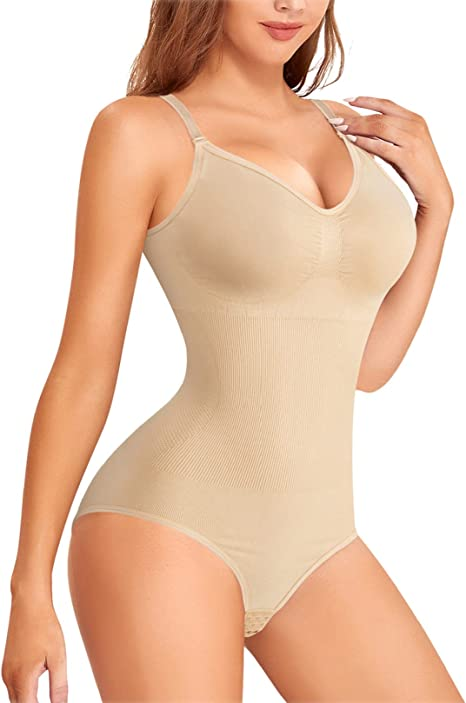 WOMEN FOR SURE®Tummy Control Hide Back Fat With Shapewear Combined With Nude Body(3 PACK)